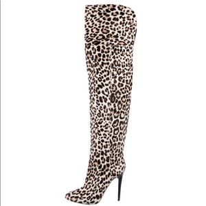 Jimmy Choo -122 Titan Leopard print boots